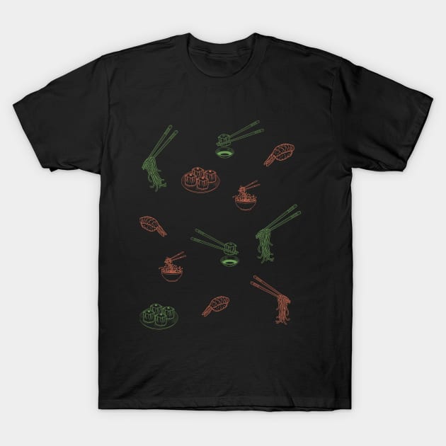 Japanese foods graphic pattern T-Shirt by yourstruly
